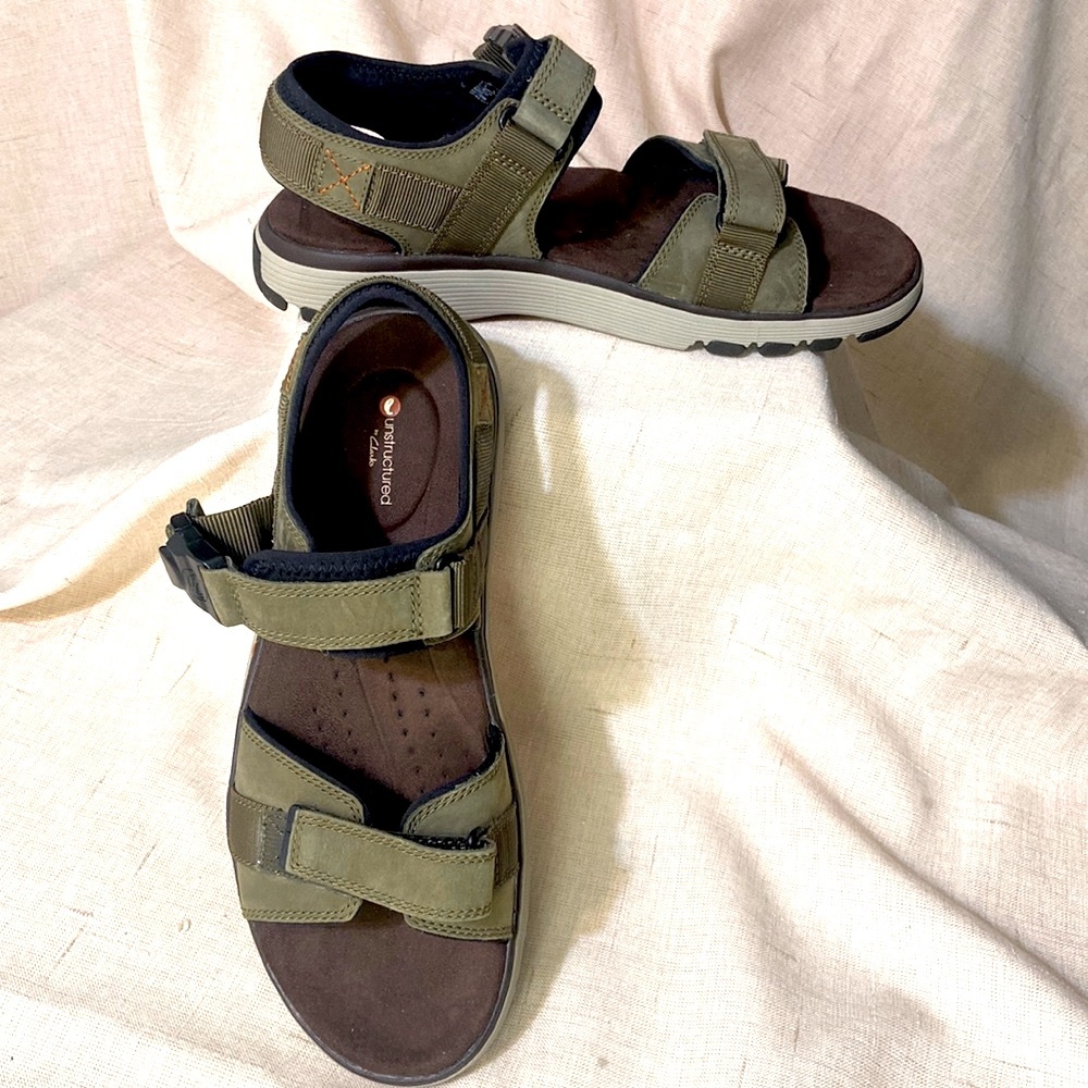 Rockport Trail Tech Adjustable Sandal in Olive Khaki